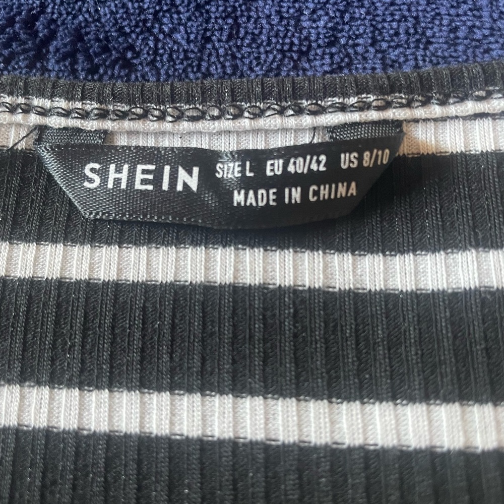 Black and white stripped shirt